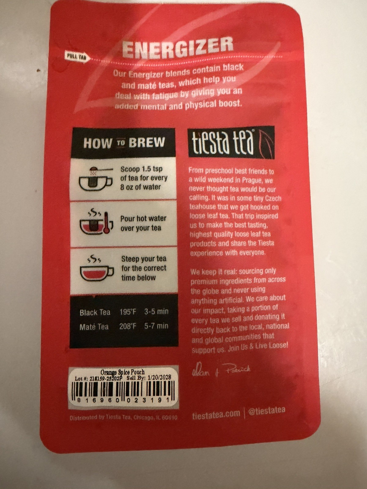 Tiesta Tea Thirteen 2.5 oz Bags (Brews 20-25 cups) Assorted Flavors