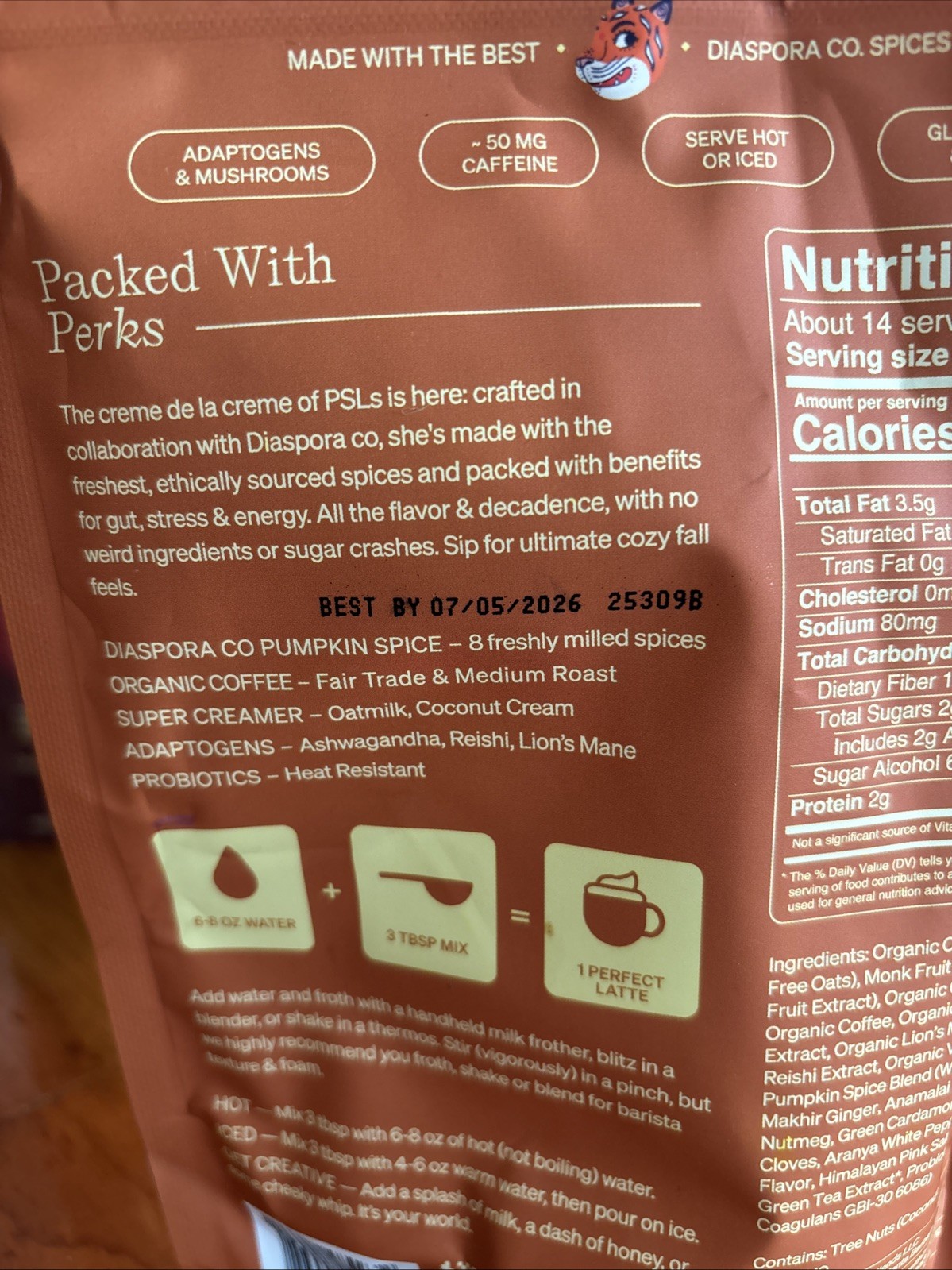 Clevr Pumpkin Spice Super latte 14lattes