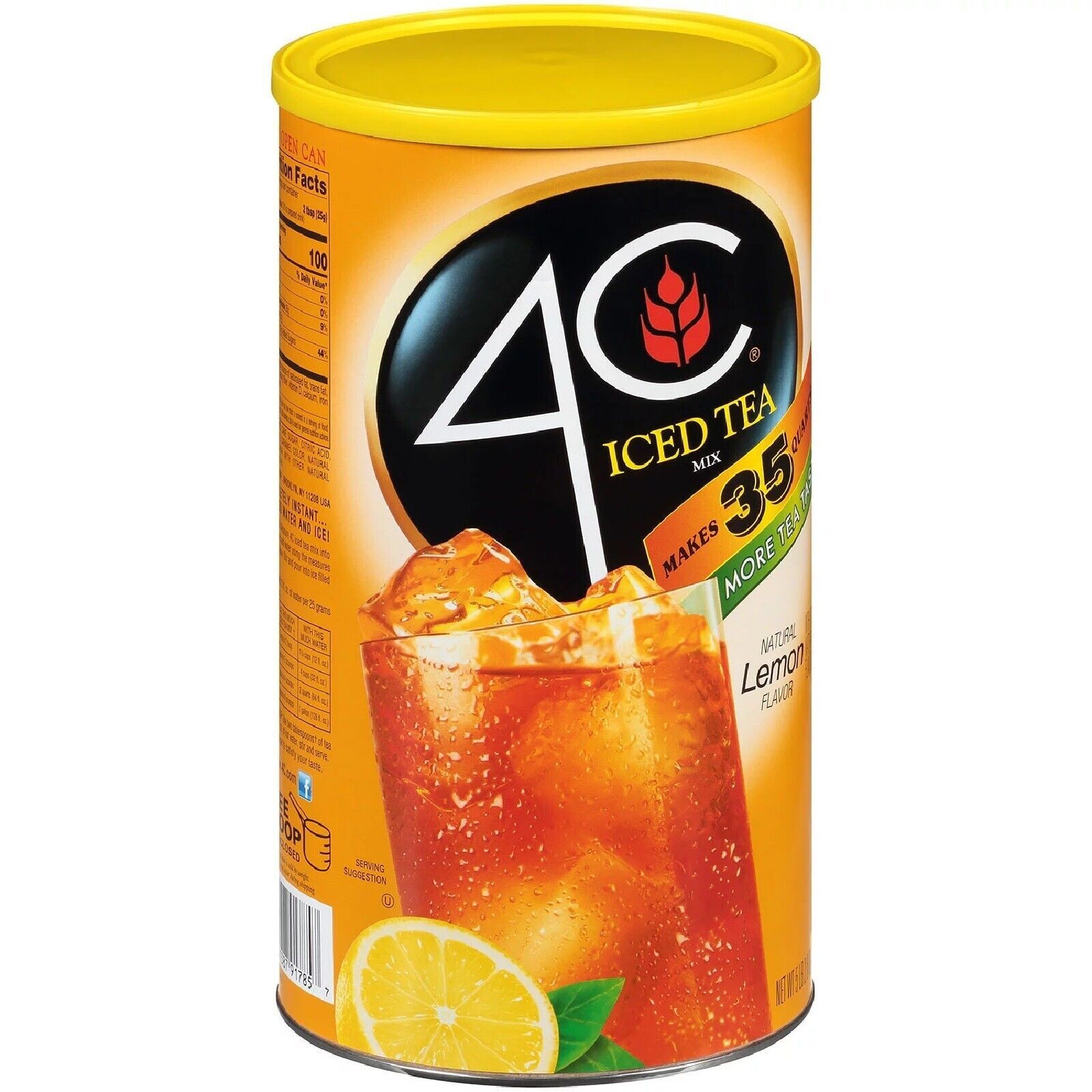4C 35 QT Peach Iced Tea Mix (82.6 oz.)