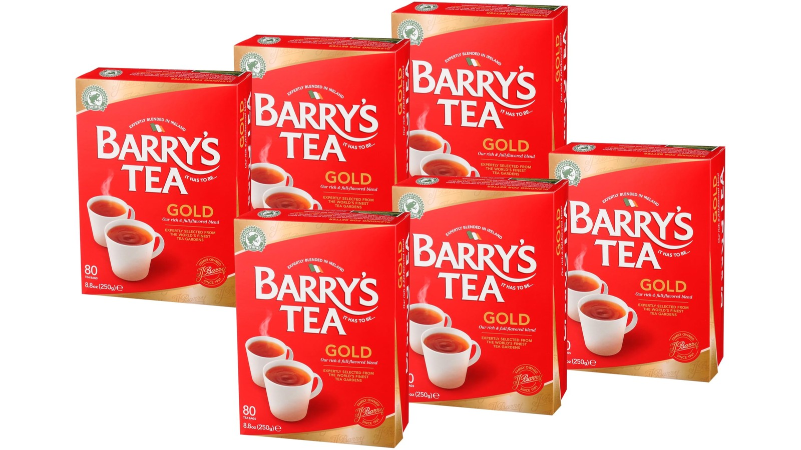 Gold Blend 80 count Tea Bags Pack of 6