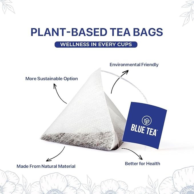 BLUE TEA- Slimming Tea- 30Tea Bags-Plant Based Get Slimmer Tummy Weight Manageme