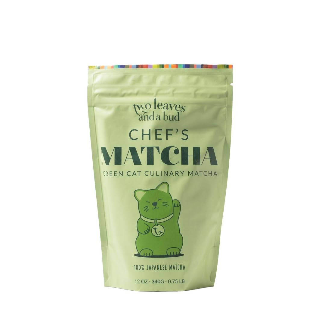 Two Leaves and a Bud Chef’s Matcha Green Tea, 100% Japanese Culinary Matcha P…