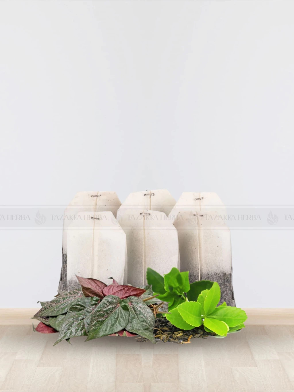 Red Betel Leaf Tea Powder 20 Tea Bags Herbal Brew Piper Crocatum Wellness Drink