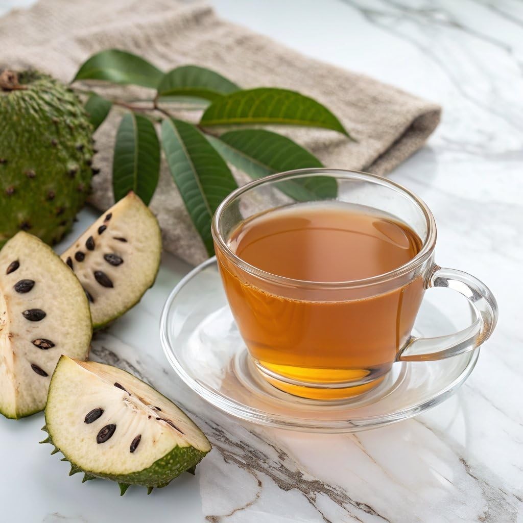 Natural Soursop Tea Bags – 60 Count, Sugar Free & Gluten Free for Digestion