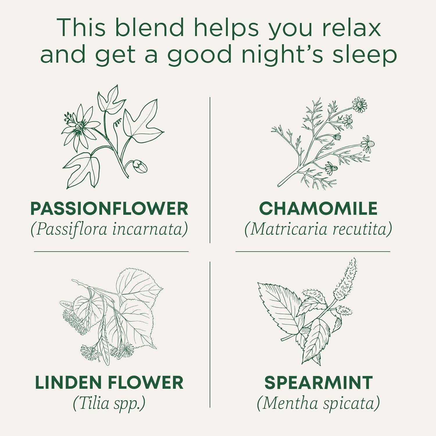 Mindfully Made Organic Nighty Night Tea – 16 Herbal Tea Bags for Restful Sleep