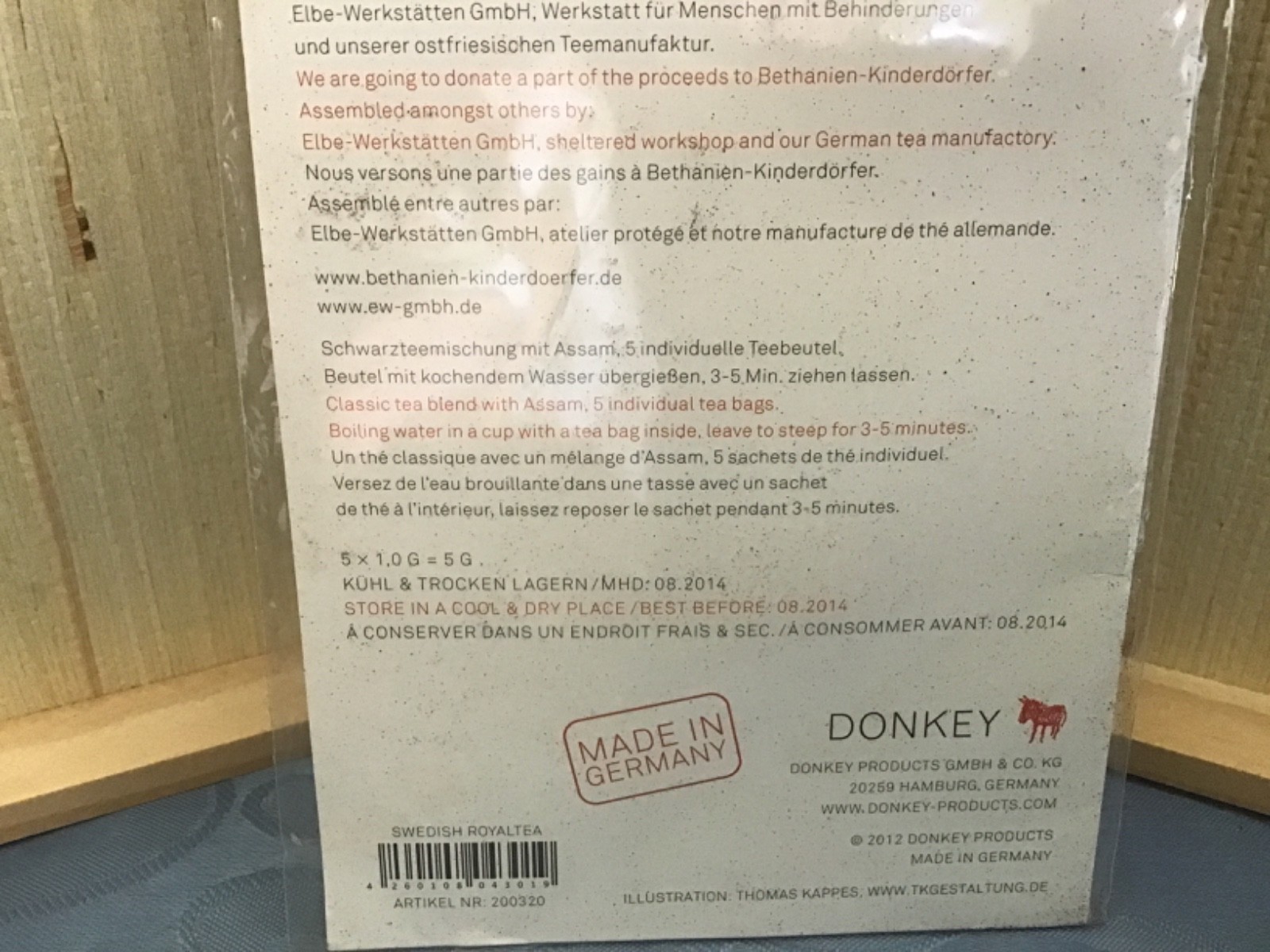 Swedish Royal Tea Bags by DONKEY