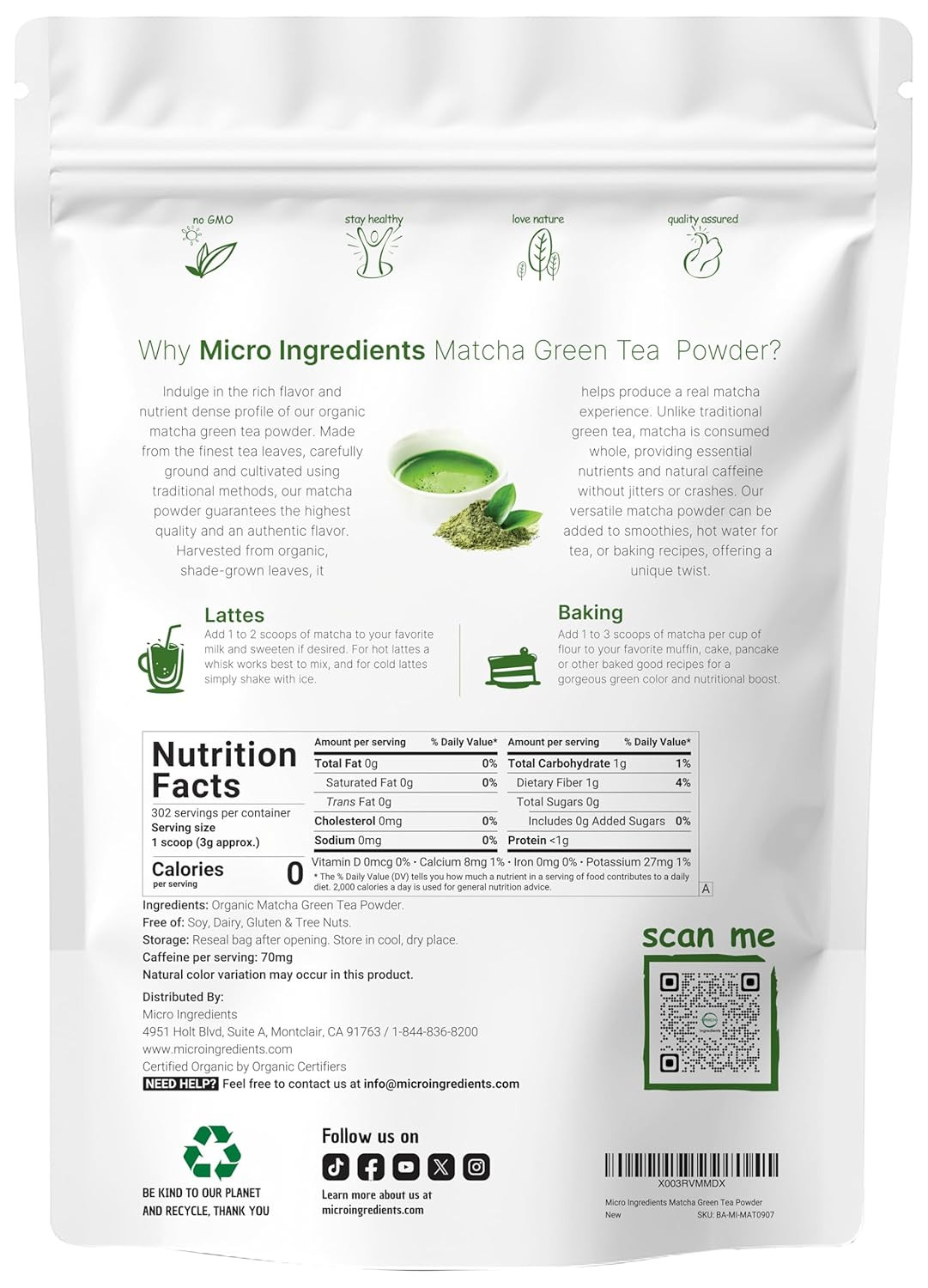 Organic Matcha Green Tea Powder, 2 Lb | First Harvest, Culinary Grade from Japan