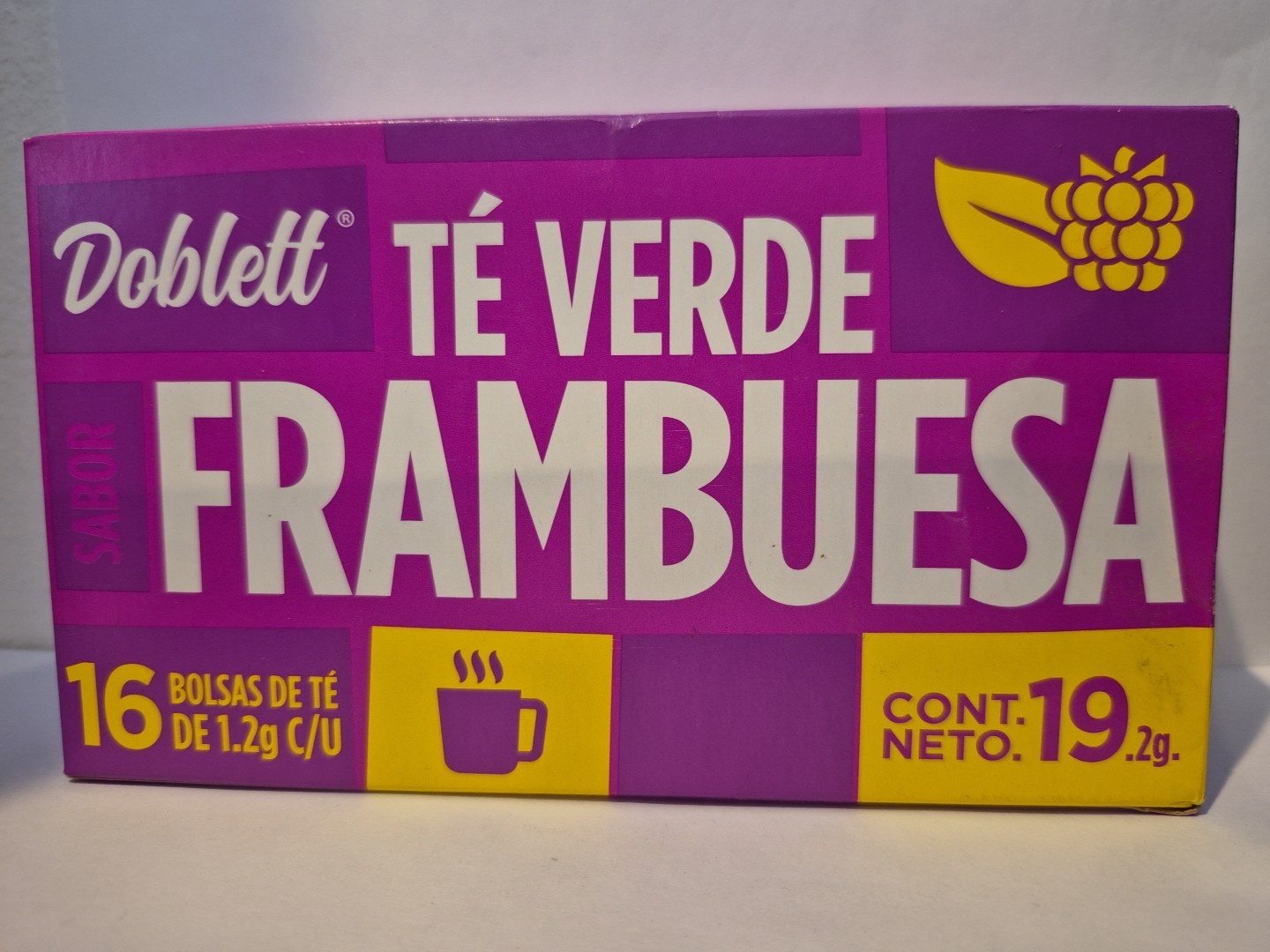 TE VERDE & FRAMBUESA GREEN & RASPBERRY TEA 16 Bags “Antioxidante, Relajante”