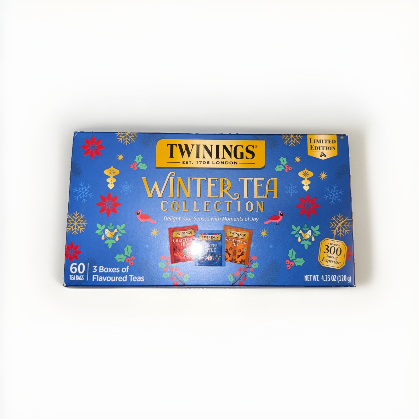 Twinings Winter Tea Collection 60CT Winter Spice Gingerbread Joy Christmas Tea