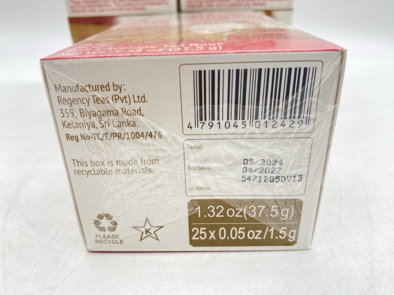 Hyleys Slim Tea Raspberry Flavor 100 Ct – Weight Loss Herbal Supplement
