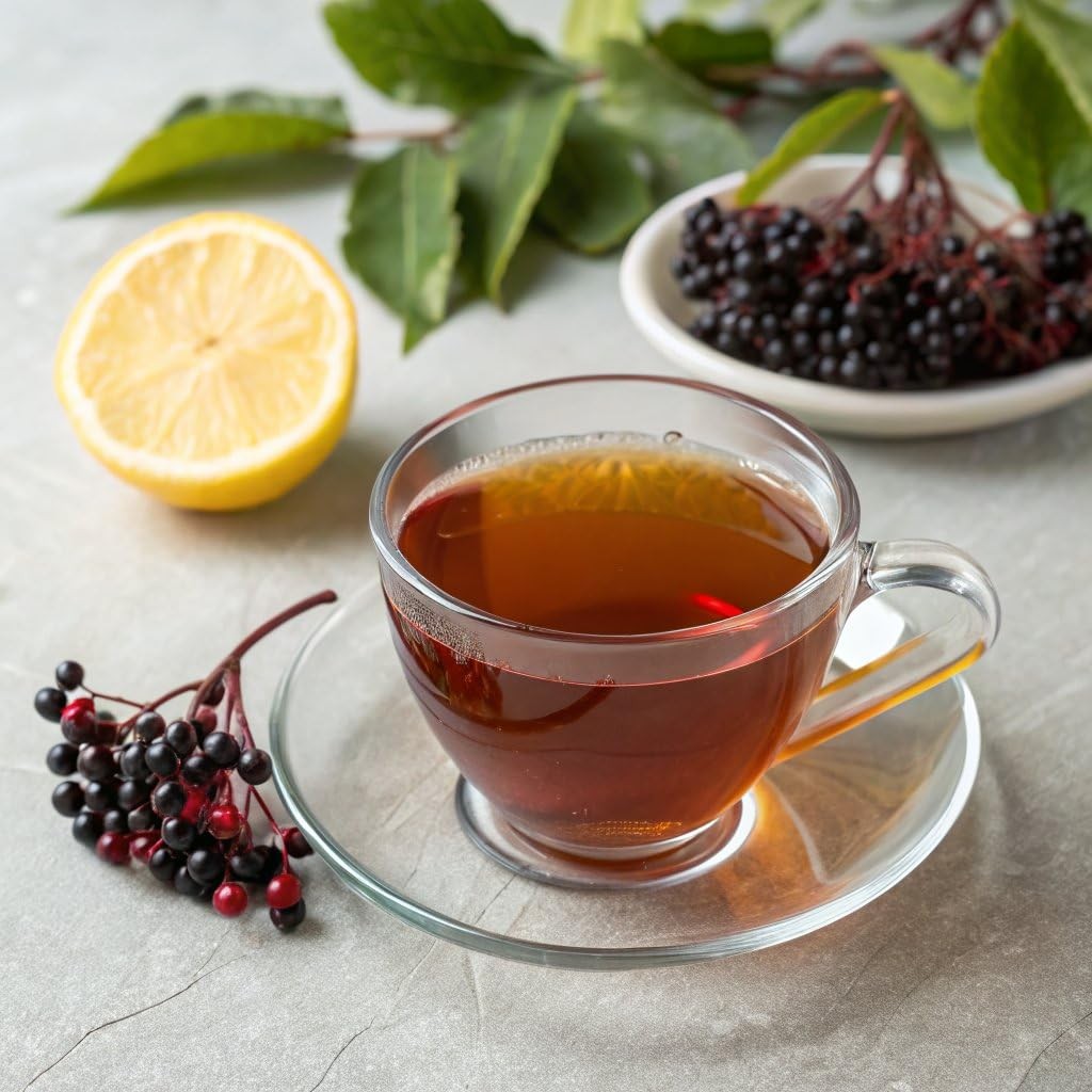 Bigelow Tea Green Tea with Elderberry Plus Vitamin C, Caffeinated Tea with…