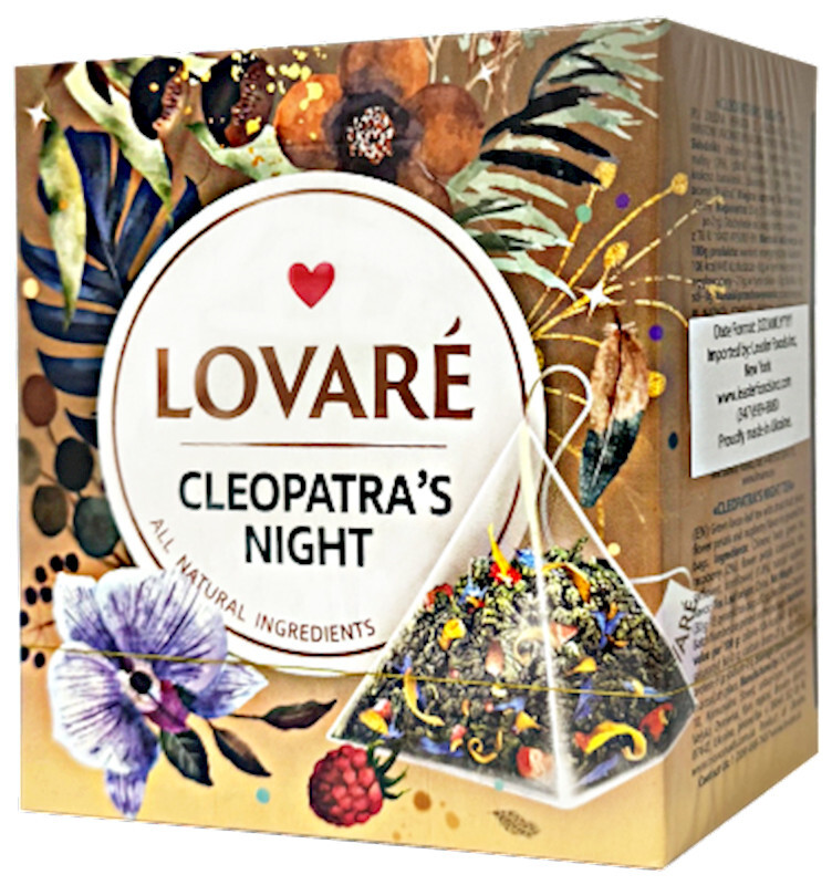LOVARE Green Tea “CLEOPATRA’S NIGHT” 15 Pyramids Made UKRAINE Feel The Love