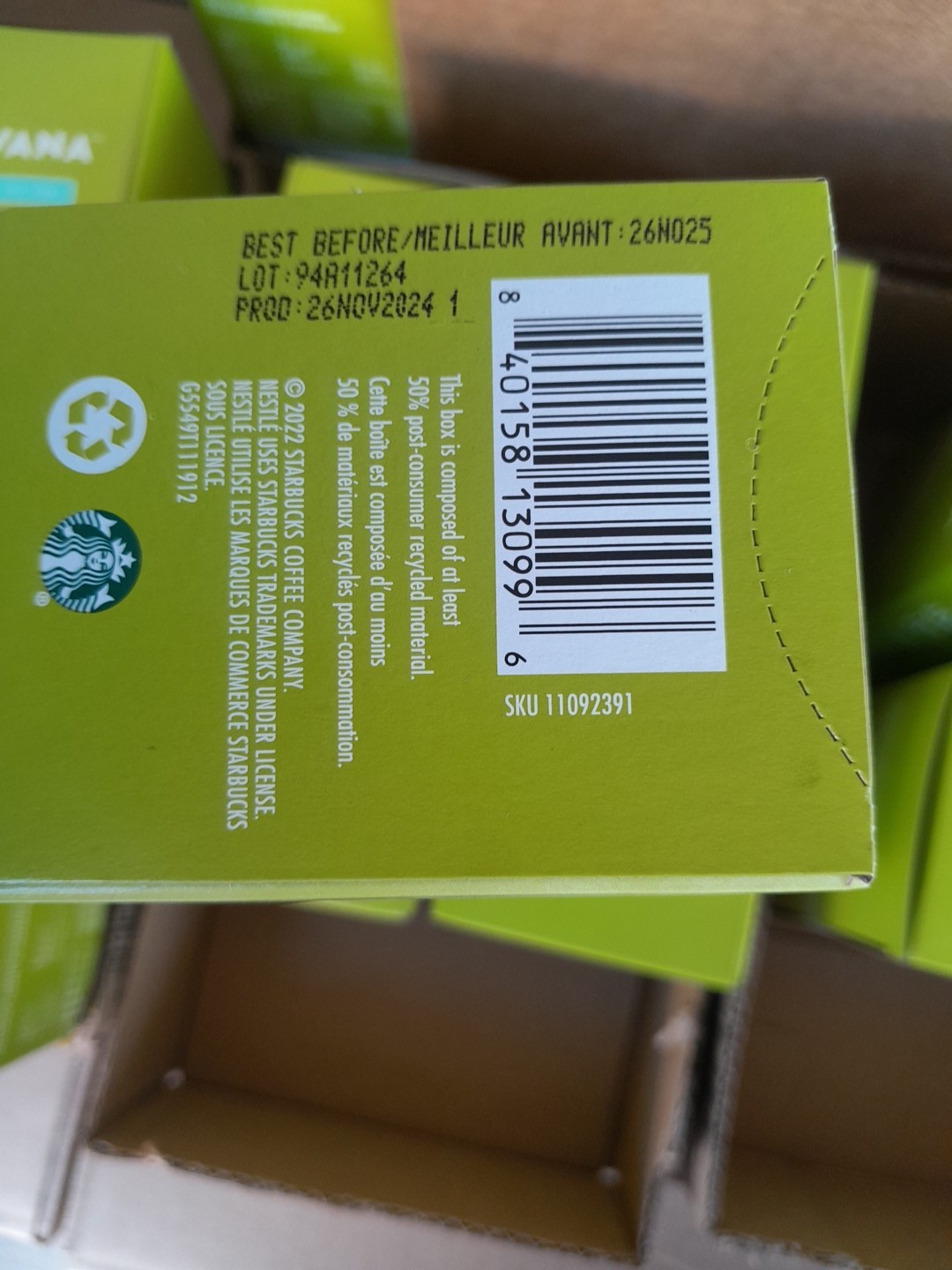 6x Teavana Jasmine Citrus Green Tea 24ct. Filterbags Best Before:11/26/25