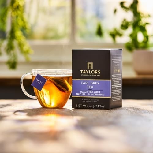 Earl Grey Black Tea Bags – Individually Wrapped, 120 Count, Fragrant & Caffeinat