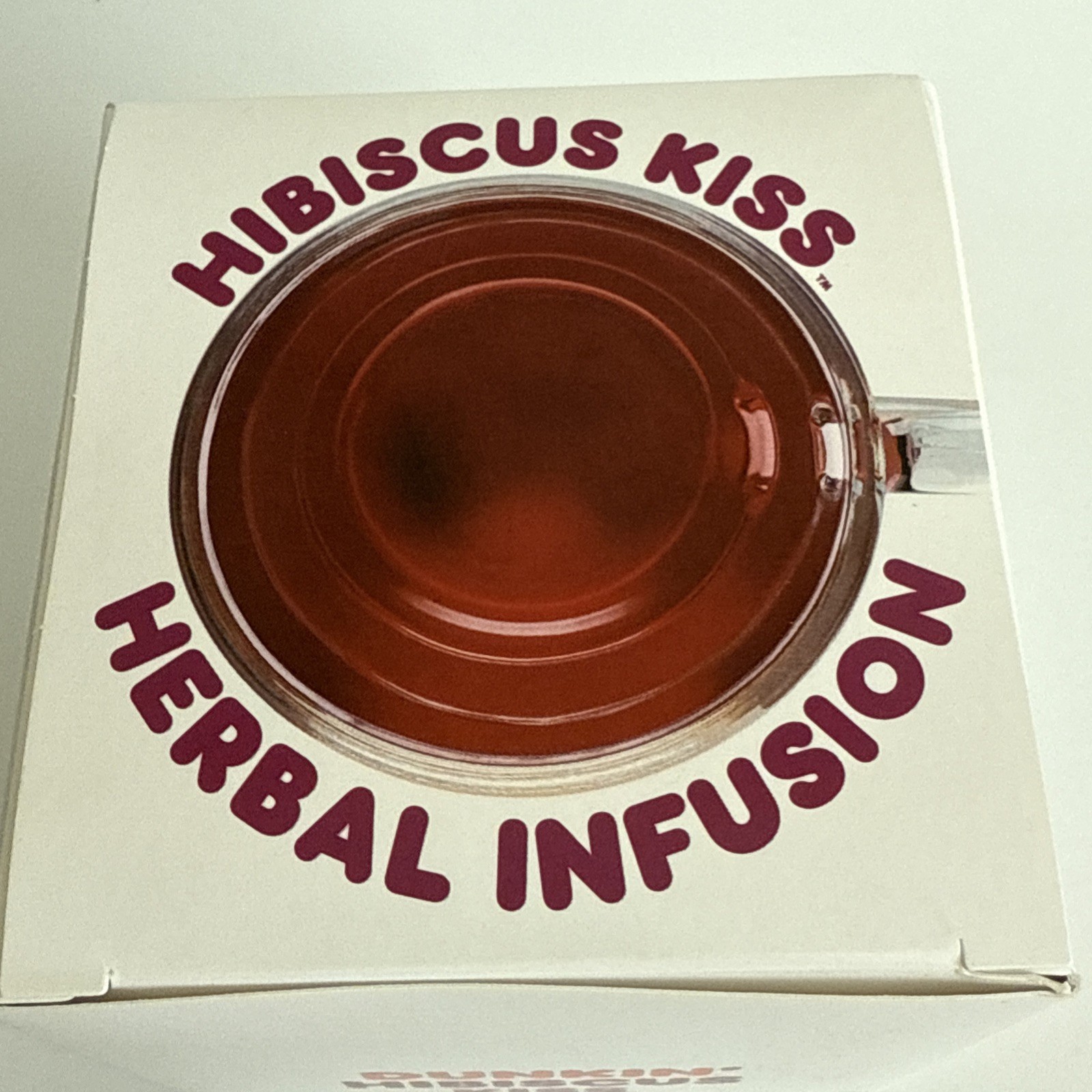 Dunkin Donuts Hibiscus Kiss Tea With 15 tea bags Herbal Infusion Natural Flavors