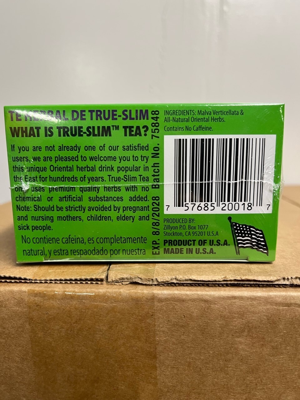 Bamboo Leaf Regular Strength True Slim Tea – Malva Verticellata 真草减肥茶 detox