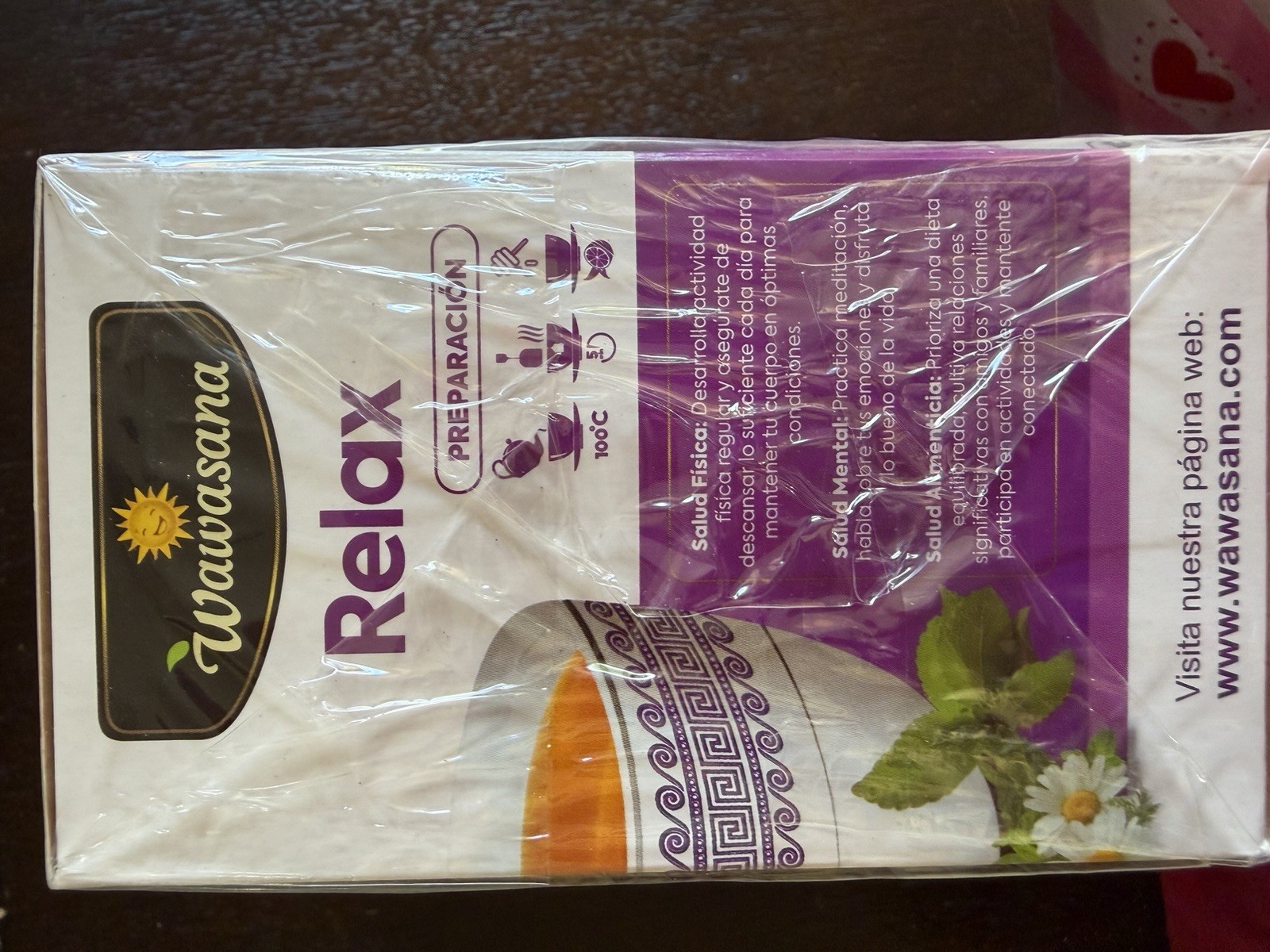 Wawasana RELAX tea 50 bags Peruvian herbs mix. Zen minded people love it