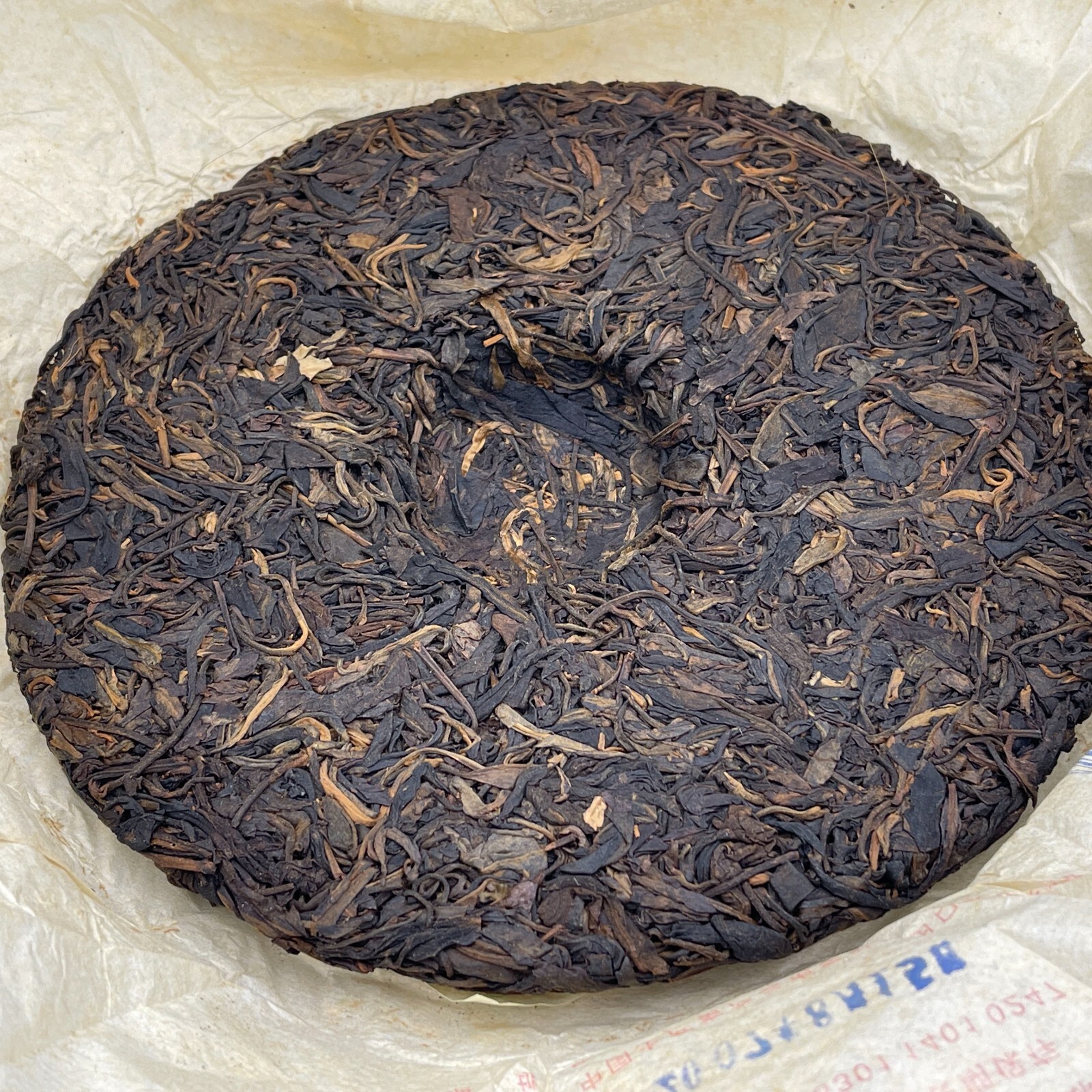 Pu-erh tea,2007,訂製茶Custom Tea,中茶牌易武圓茶China Tea Brand Yiwu Round Tea,380g,Raw