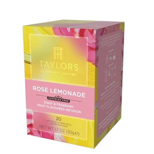 Taylors of Harrogate Rose Lemonade Infusion Individually 20 Count (Pack 1)
