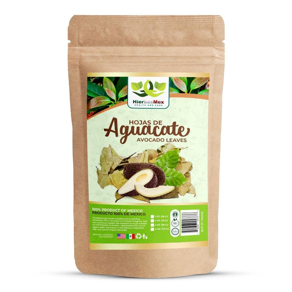 Avocado Leaves Herbal Tea 4 oz.-113g Hojas de Aguacate, Natural Mexican Herb