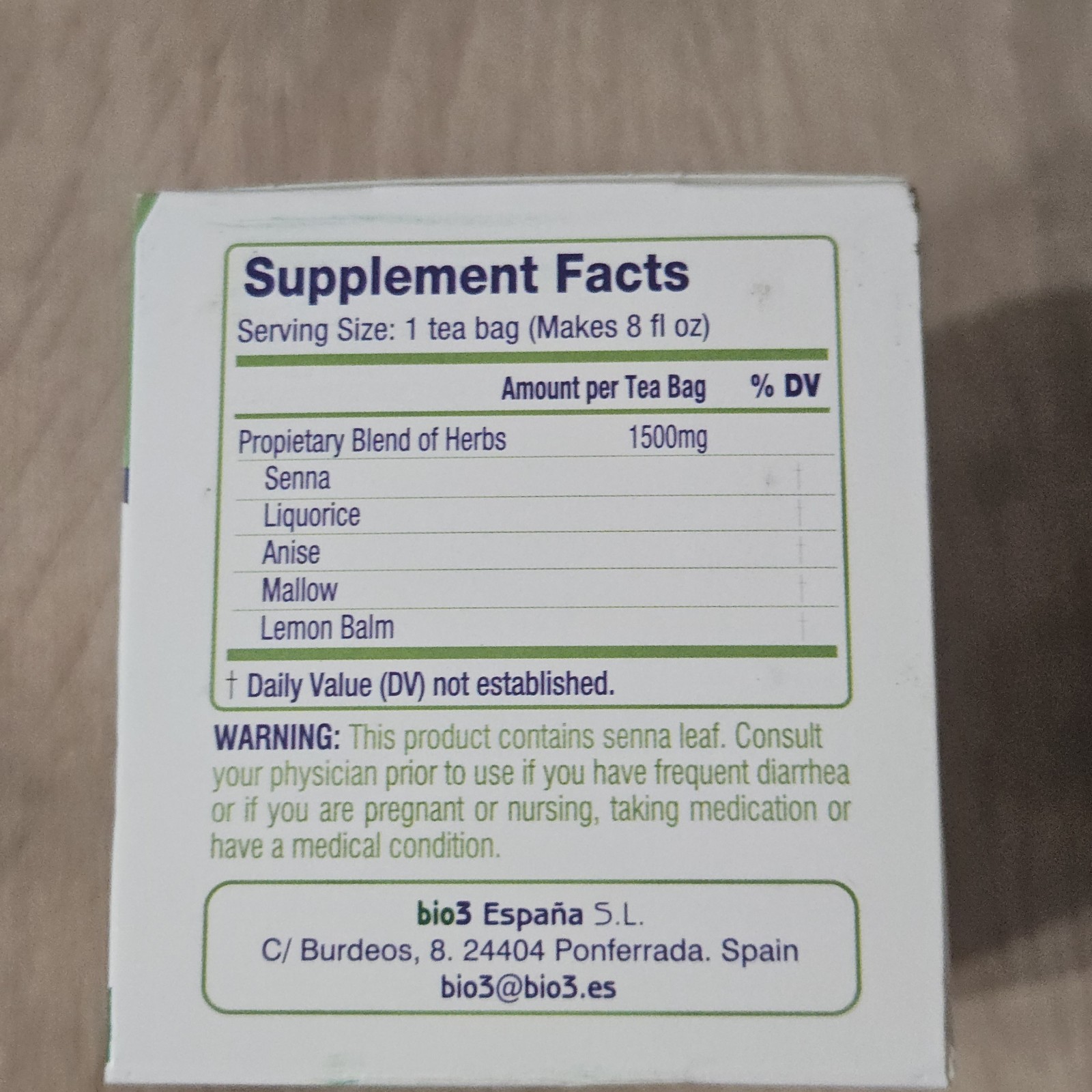 (Pack of 2) Bio3 ObesiLax Tea 25 Tea Bags | Herbal Support for Weight Management