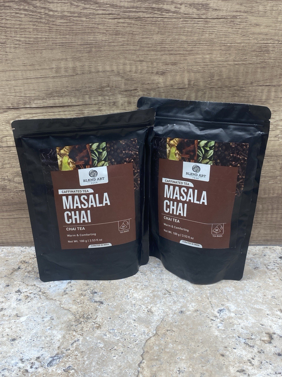 Blendart India’s Original Masala Chai Tea bags 50 Count Lot 2