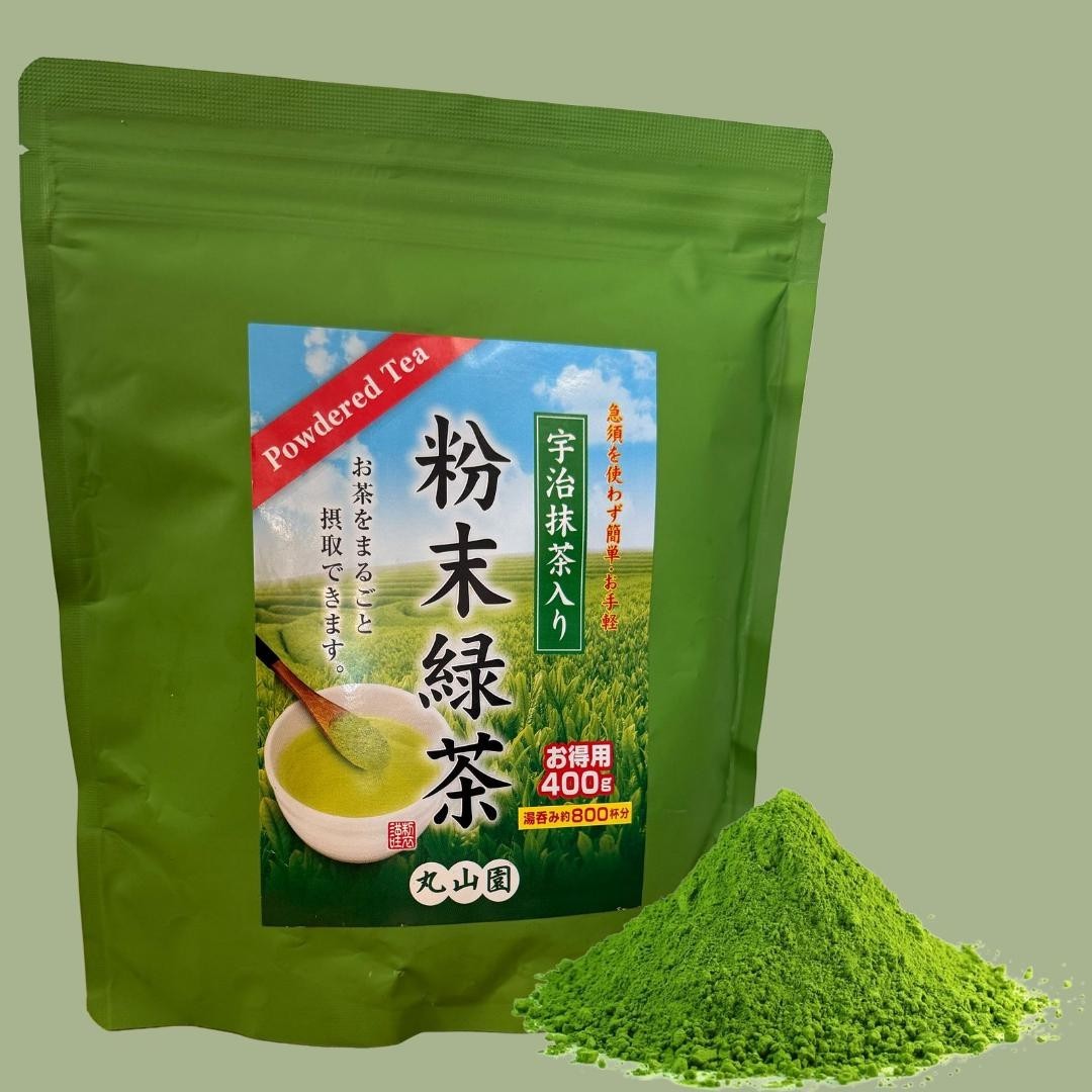 Uji Matcha Blend Green Tea Powder 400g Japanese Maruyamaen Makes 800 Cups