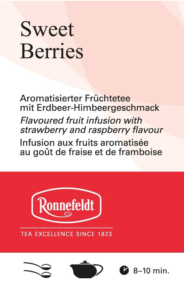 Ronnefeldt Premium Loose Leaf Flavoured Fruit Tea – Sweet Berries – 100 g