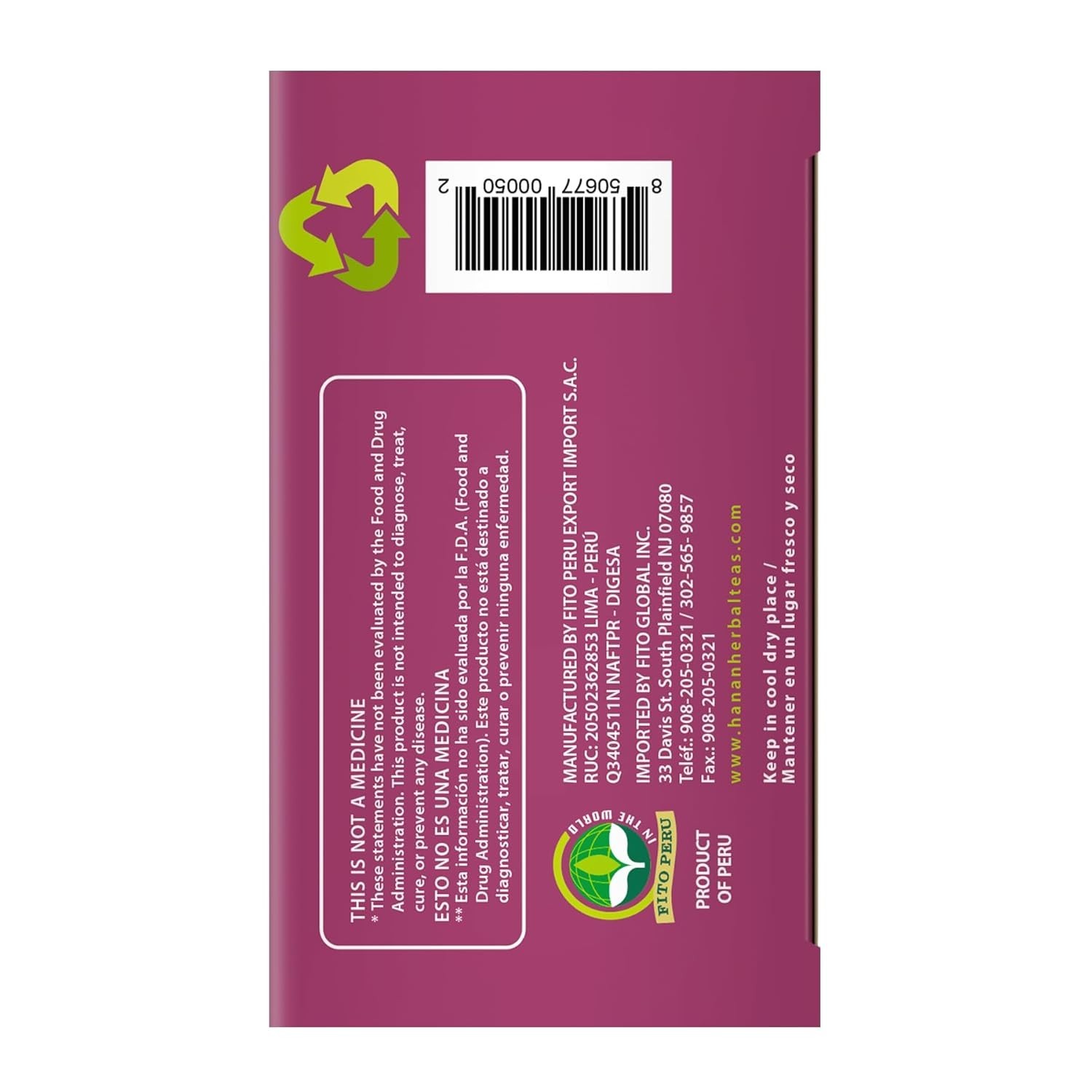 Hanan Peruvian Secrets Deabetisan Herbal Tea – 100% Natural Sugar Balance Tea Bl