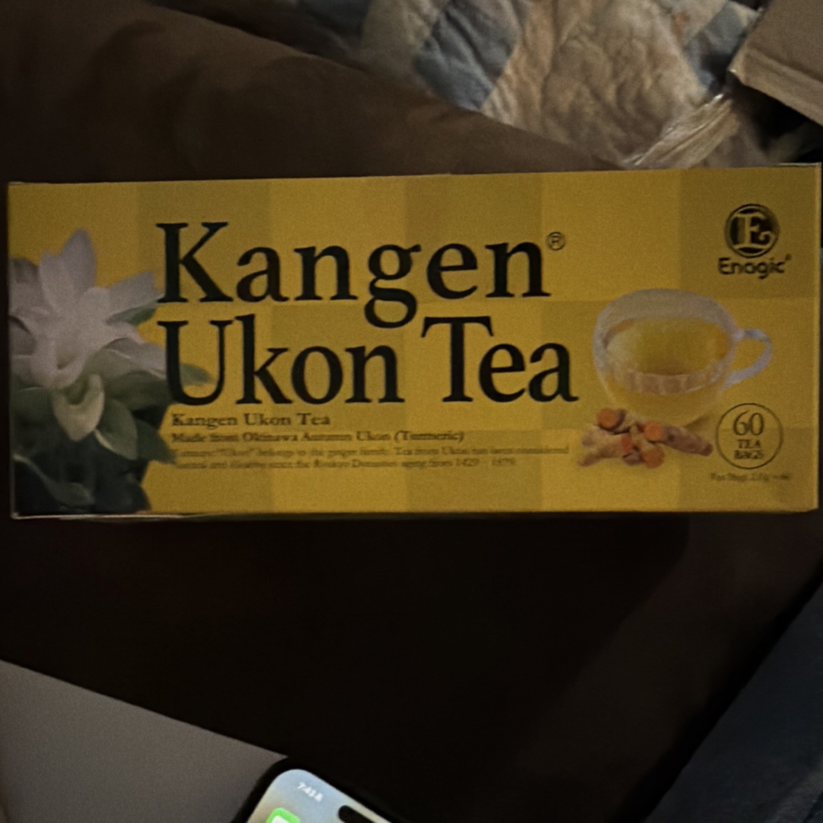 Enagic Kangen Ukon Tea Japanese Turmeric Herbal 60 Bags 120g