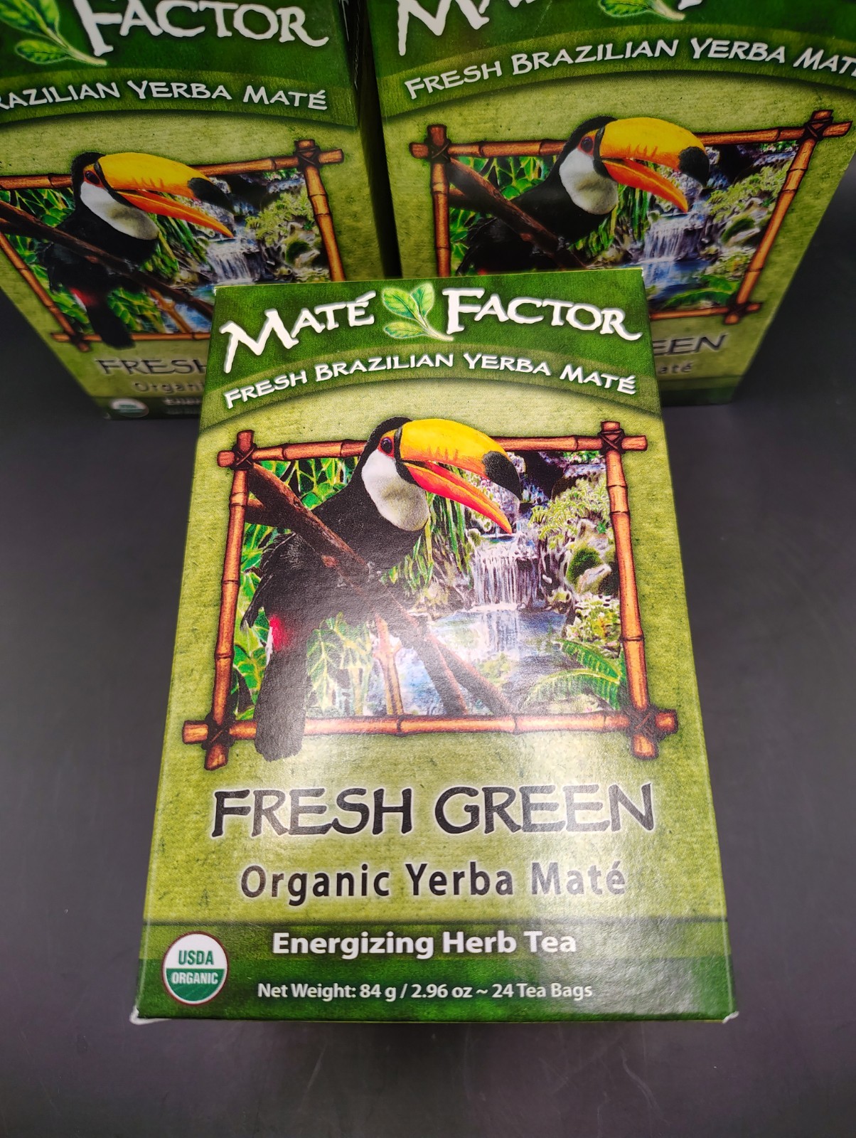Mate Factor Yerba Mate Green Tea,Fresh Organic Tea Bags. 3boxes