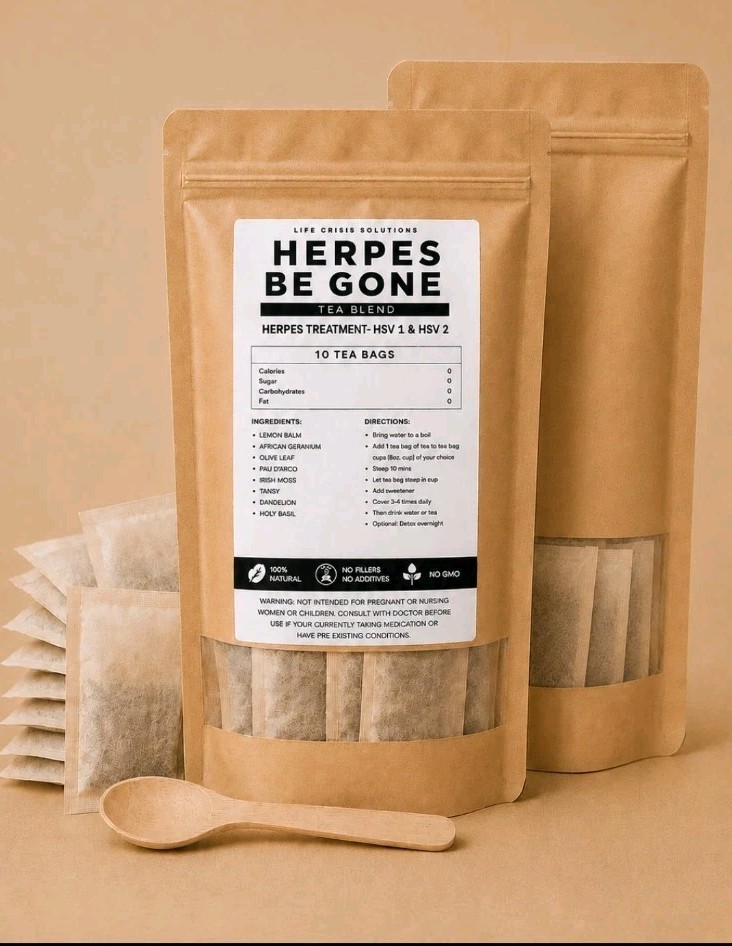 DR SEBI-ADVANCED MAX STRENGTH 100% NATURAL HERPES BE GONE TEA-RID