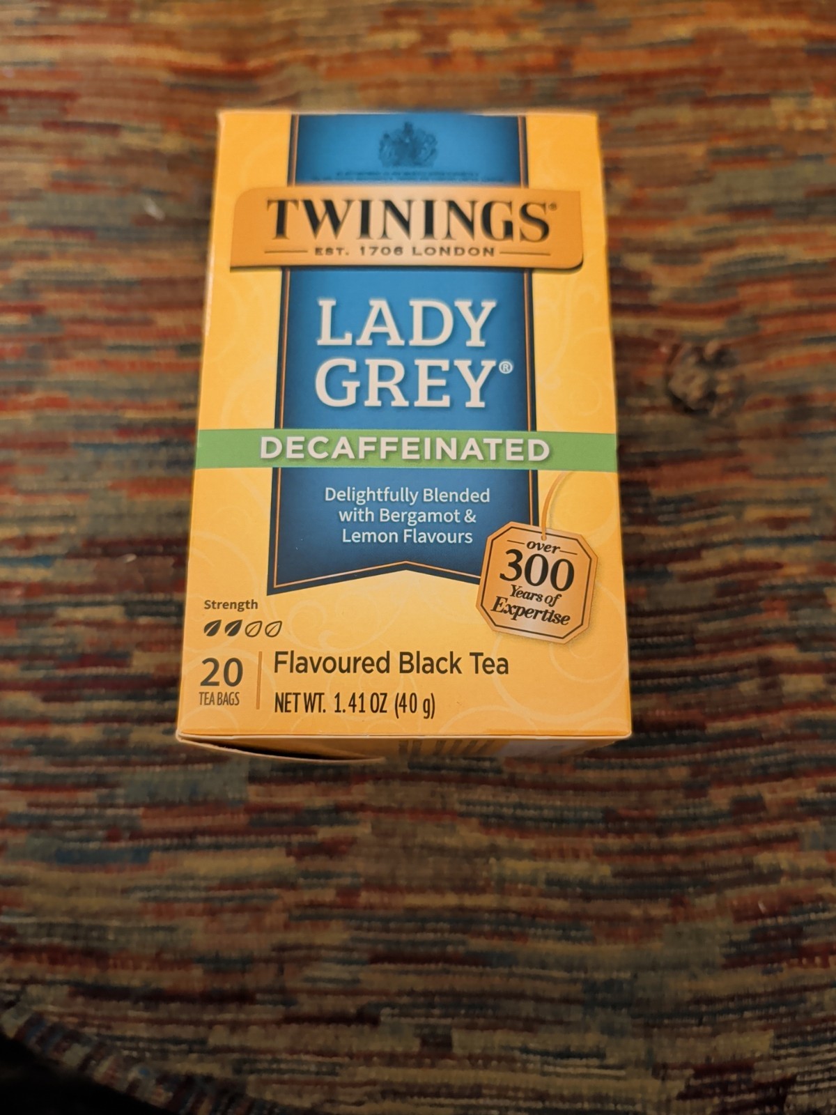 6 Packs – Twinings Lady Grey Decaffeinated Black Tea – 20 Count each box