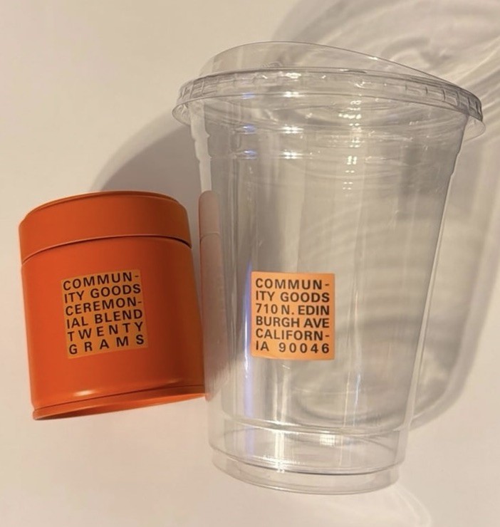 Rocky’s Matcha x Community Goods 20g Matcha Powder Sold Out & Plastic Cup LA