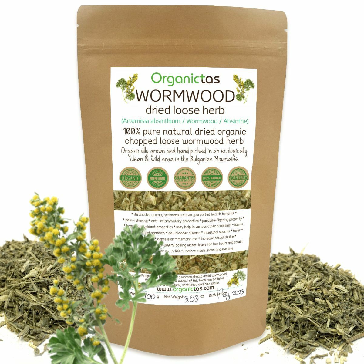 Artemisia Absinthium Organic Wormwood Tea – Best Premium Quality Health Benefits