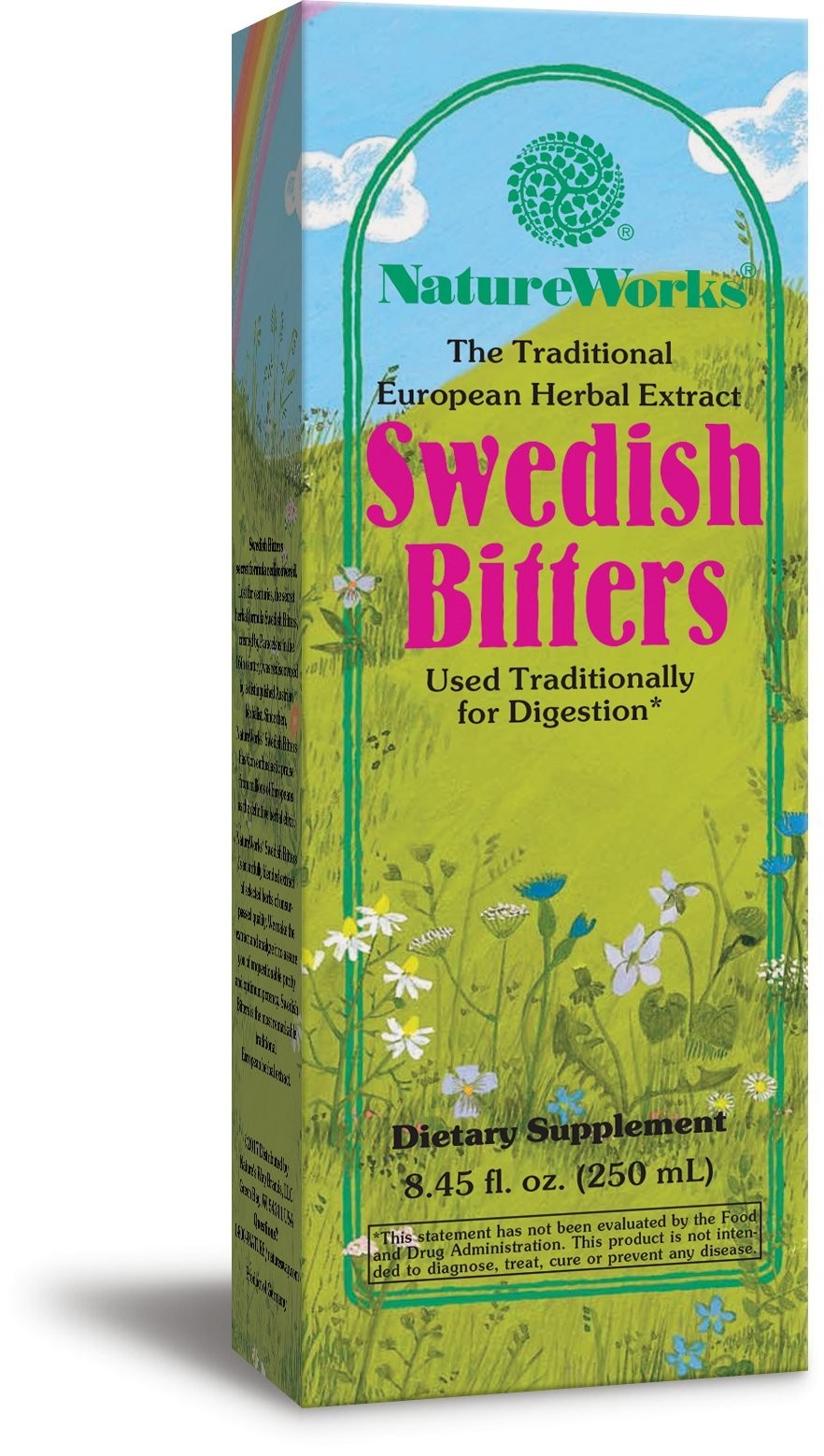 NatureWorks Swedish Bitters Traditional European Herbal Extract Used for Dige…
