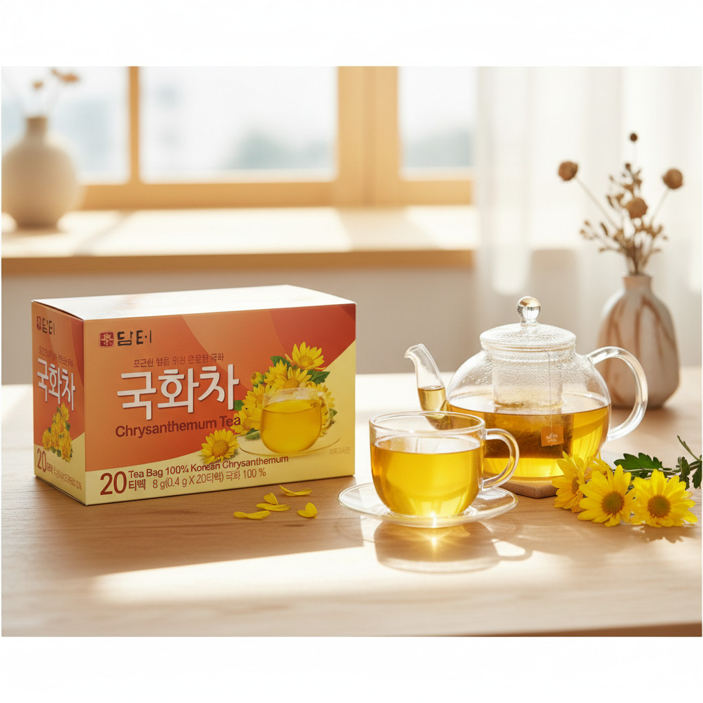 Damtuh Korean Chrysanthemum Tea 담터 국화차 – Soothing Korean Herbal Flower Tea