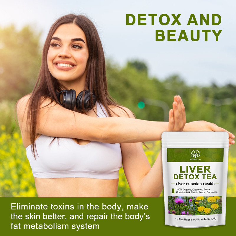 42 Bags Liver Cleanse & Detox Support Liver Detox Tea Herbal Kidney and Pancrea