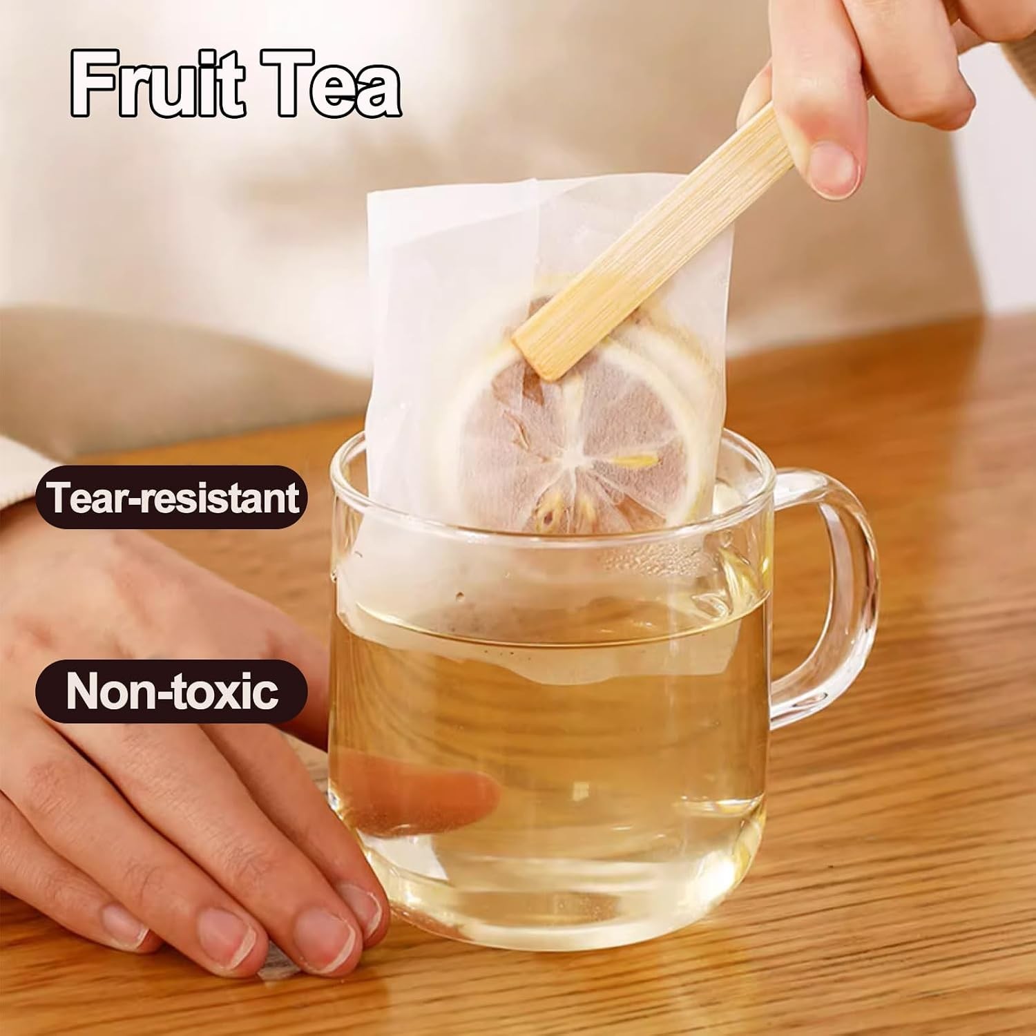 100pcs Tea Bags Empty Tea Filter Bags Ground Coffee Bags Safe and Natural