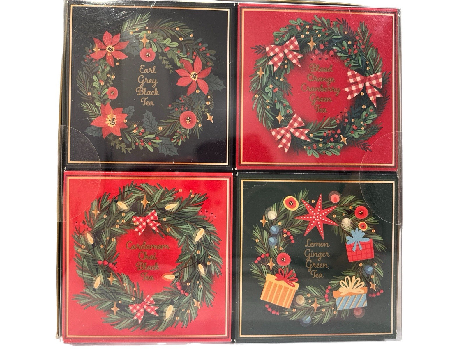 Holiday Tea Gift Bundle 3 Boxes Earl Grey, Blood Orange Cranberry Green Tea Chai