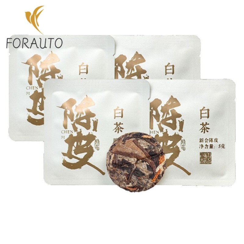 10PCS Dried Tangerine Peel White Tea Small Round Cake Yunnan Ancient Tree Cake