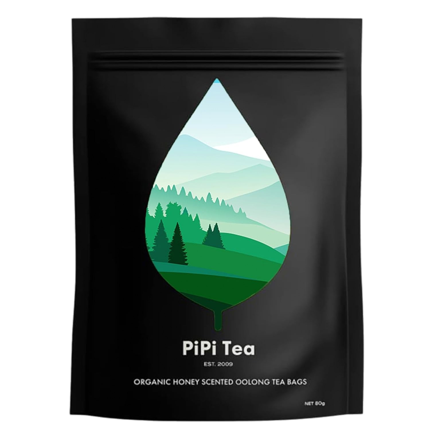 Pipi Tea Oolong Whole Leaf Tea Bags for Stress Relief & Digestion, 20 Count