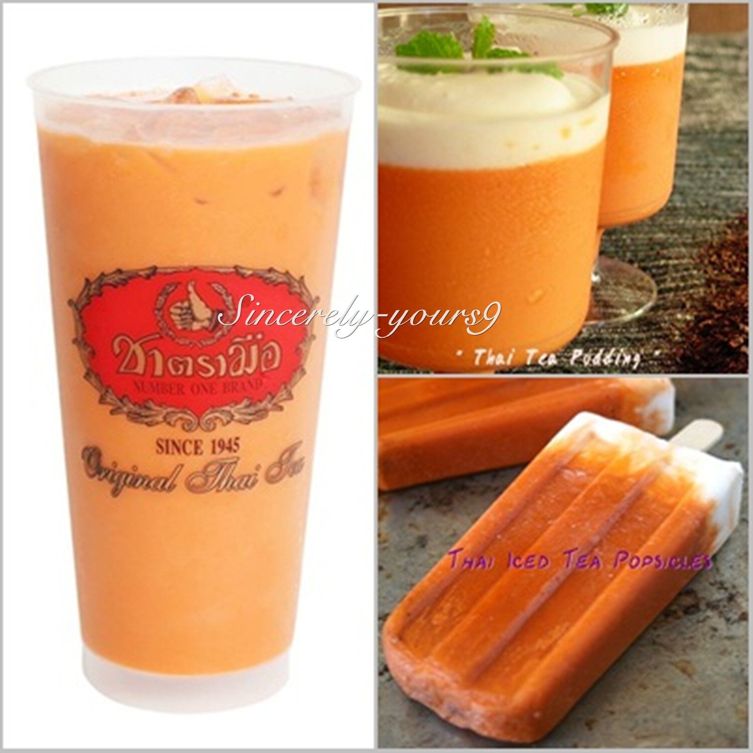 Thai Tea Mix powder ChaTraMue brand 3 in 1 Number One