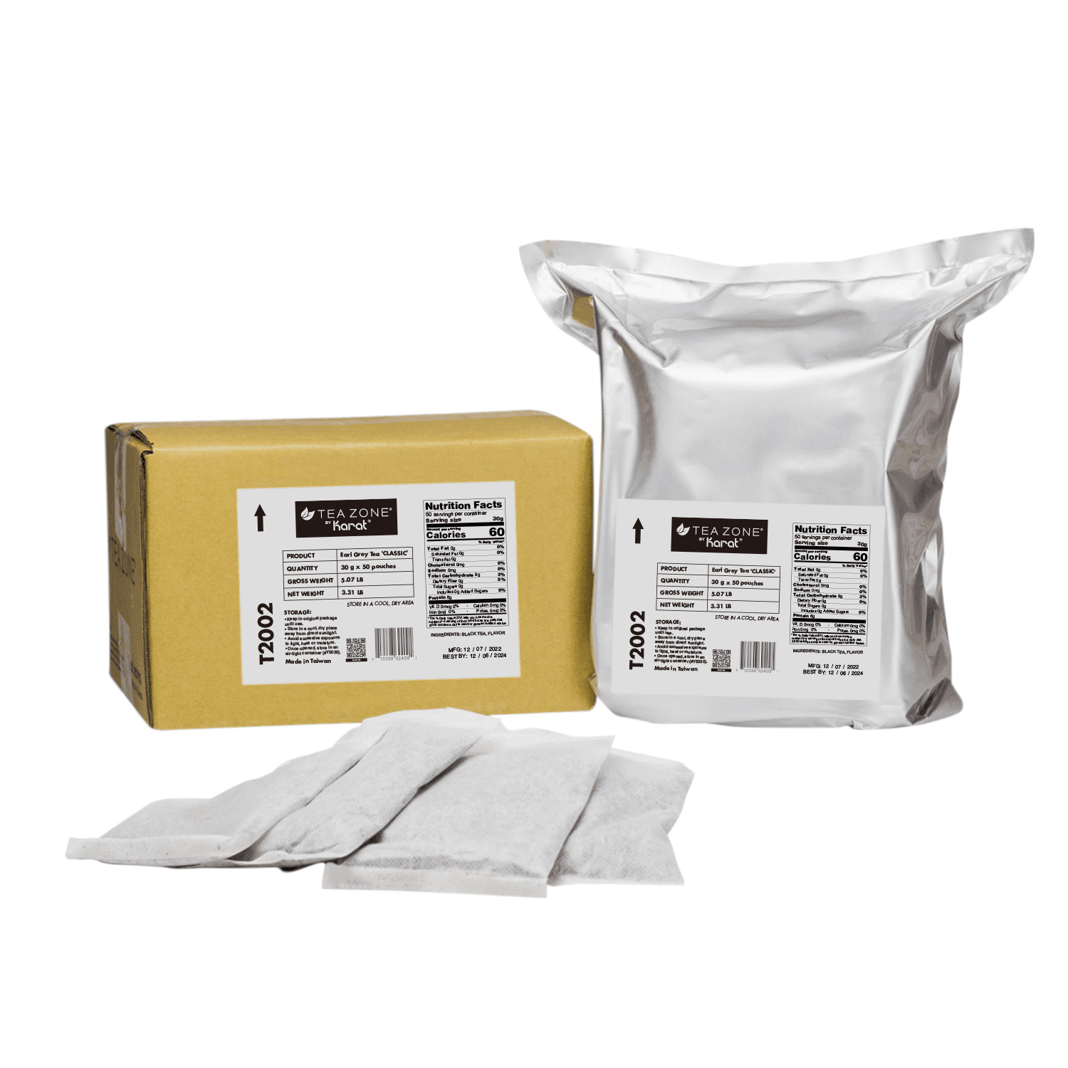 Tea Zone Classic Earl Grey Tea – Case of 50 bags, T2002