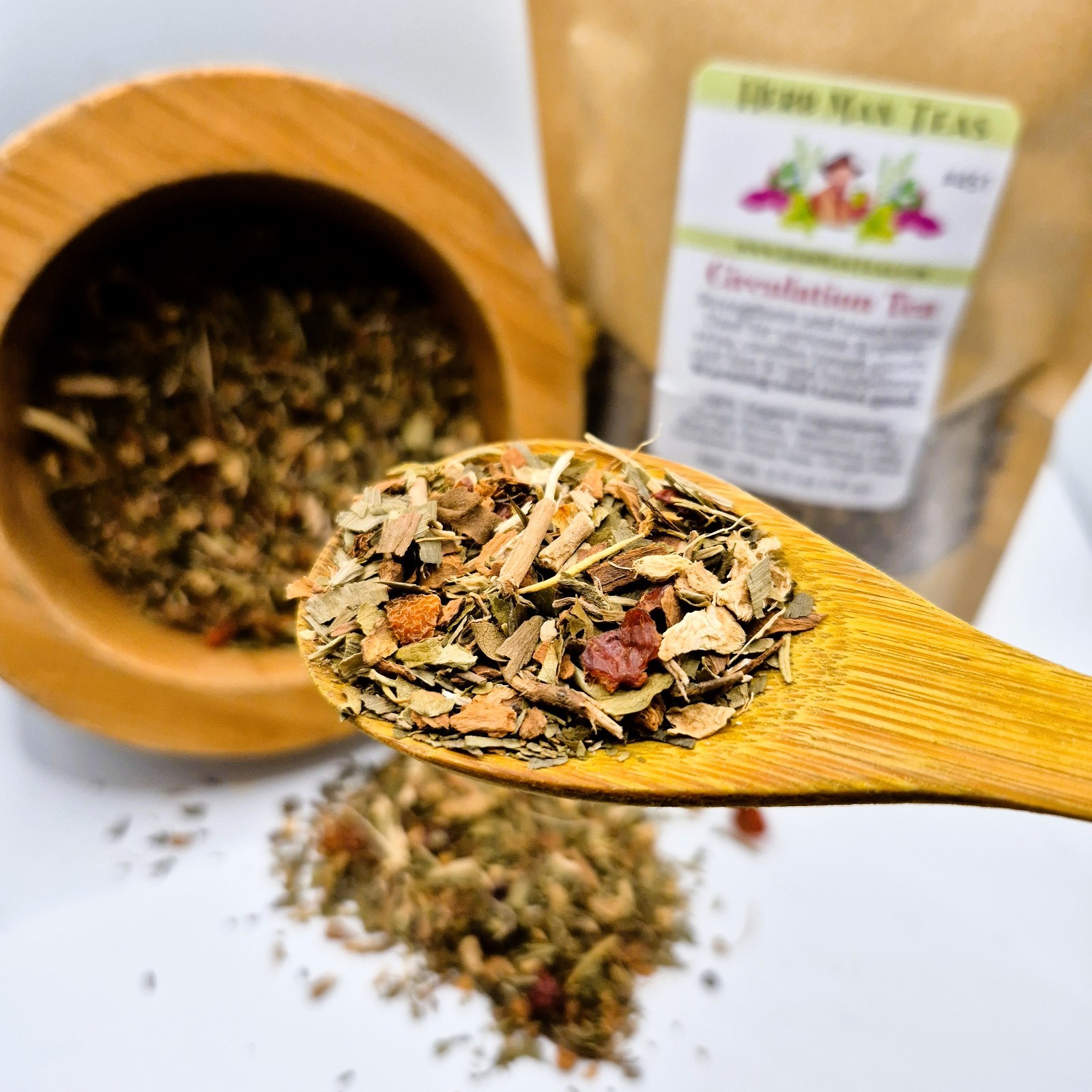 CIRCULATION TEA Strengthens & tones veins, Warms up body by master herbalist 3oz