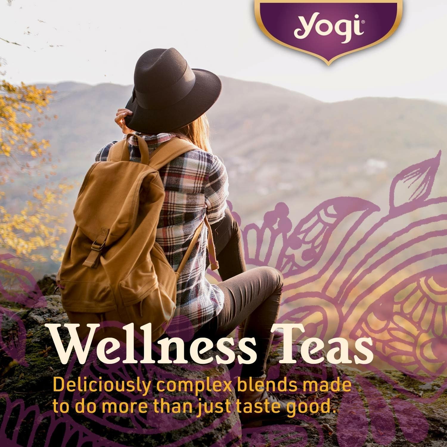 Yogi Tea Pure Green – 16 Bags per Pack (6 16 Count (Pack of 6), Yellow