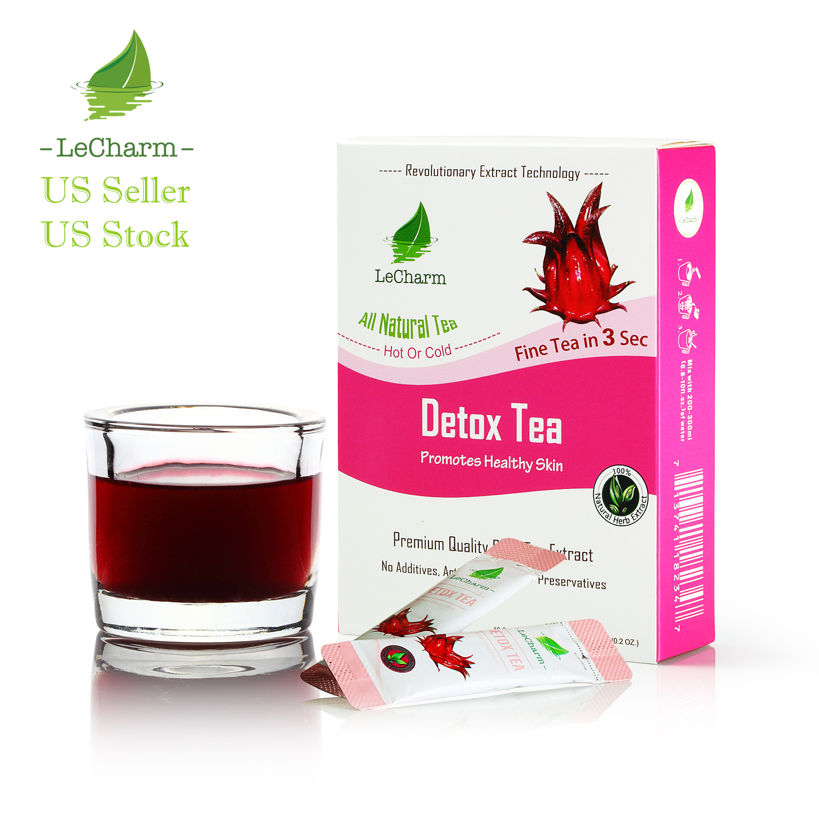 Premium 100% Natural Premium Detox Organic Black Tea Sugar Free (10 Sachests)