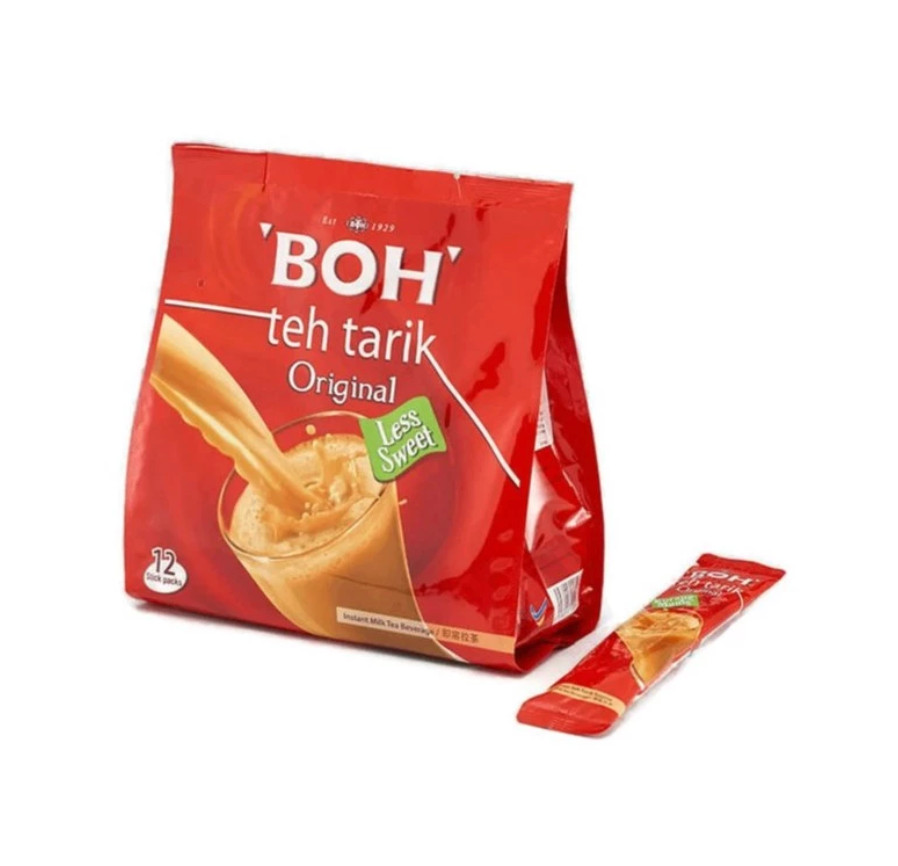 BOH 3in1 Tea TEH TARIK Kurang Manis Less Sweet 12’s (27g each) X 2 PACK