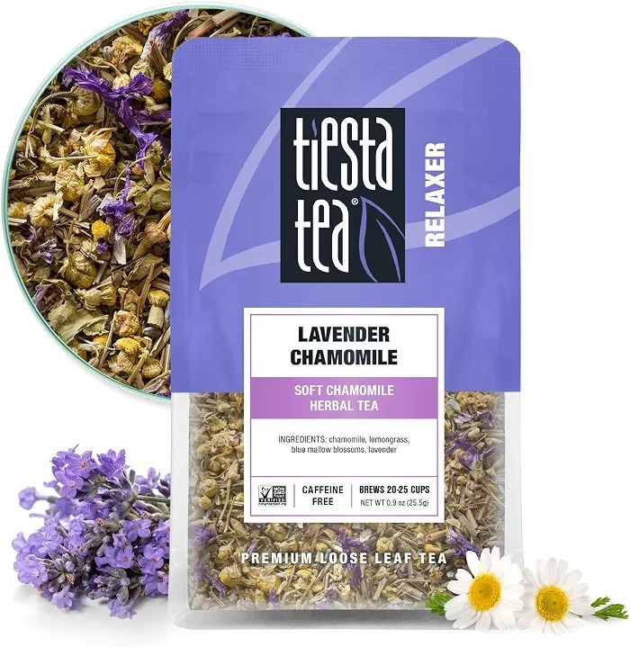 Tiesta Tea Lavender Chamomile Herbal Loose Leaf Tea, + 20 Filter Bags 20-25 Cups
