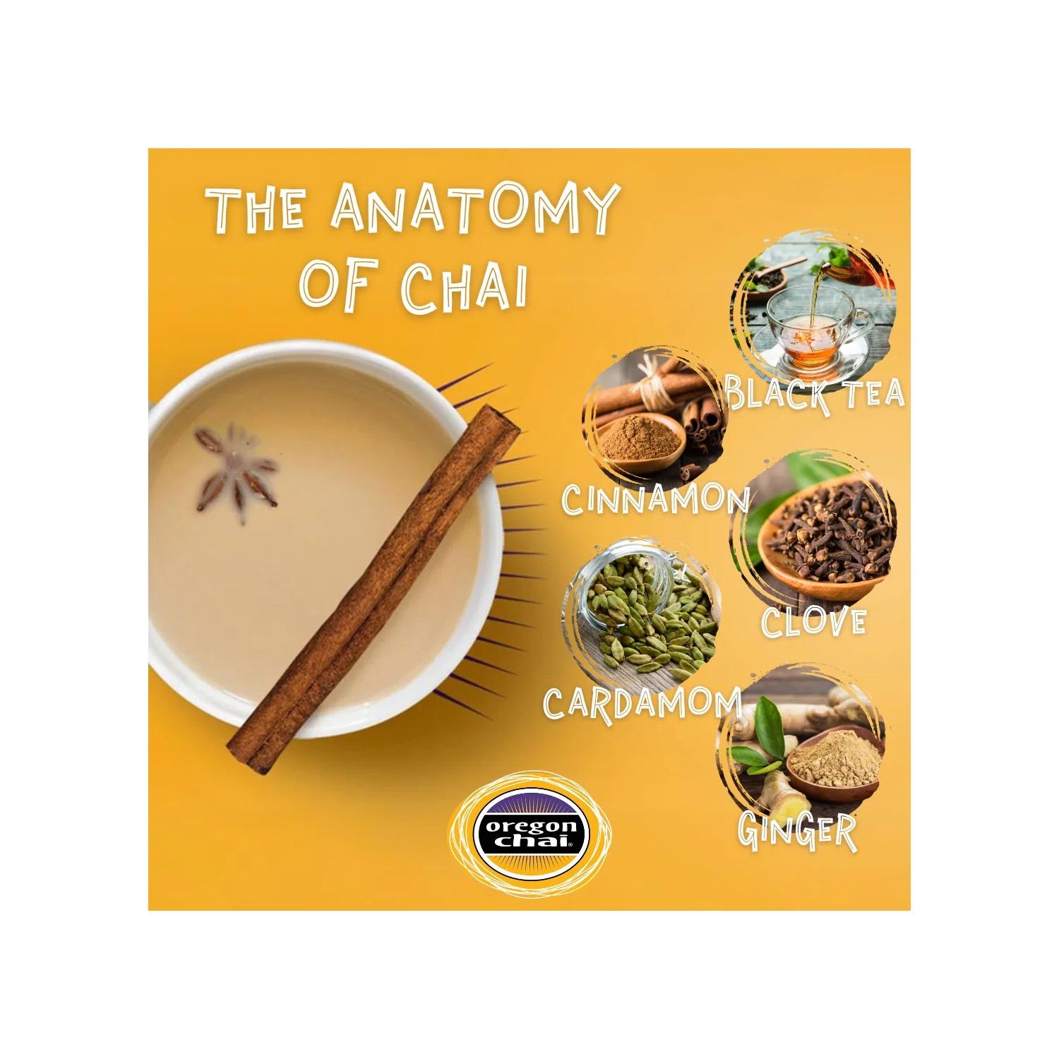 Oregon Chai Original Dry Chai Latte Mix, 8 Count (Pack of 1)